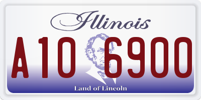 IL license plate A106900