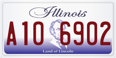 IL license plate A106902