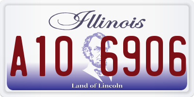 IL license plate A106906