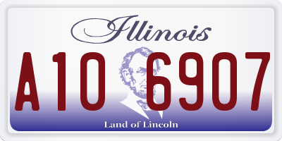IL license plate A106907