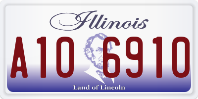 IL license plate A106910