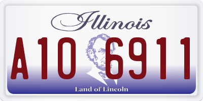 IL license plate A106911
