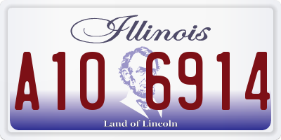 IL license plate A106914