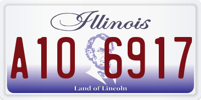 IL license plate A106917