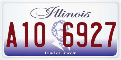 IL license plate A106927