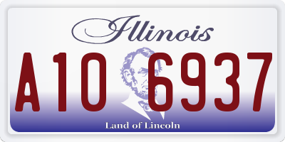 IL license plate A106937