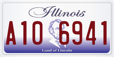 IL license plate A106941