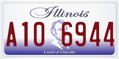 IL license plate A106944