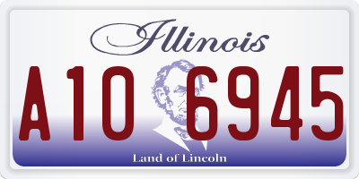 IL license plate A106945