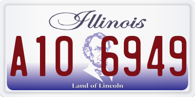 IL license plate A106949