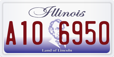 IL license plate A106950