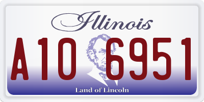IL license plate A106951