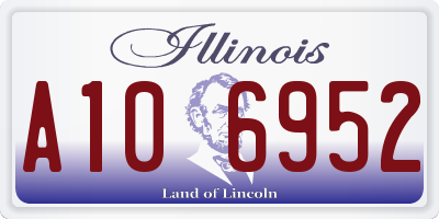 IL license plate A106952