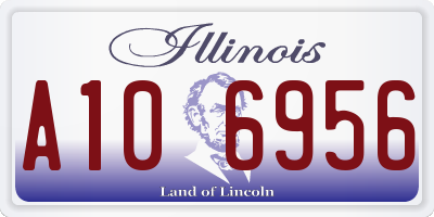 IL license plate A106956