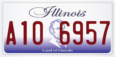 IL license plate A106957