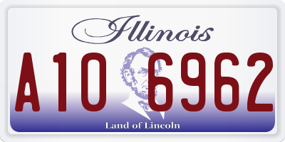IL license plate A106962