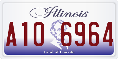 IL license plate A106964