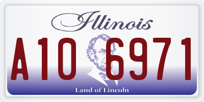 IL license plate A106971