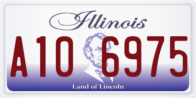 IL license plate A106975