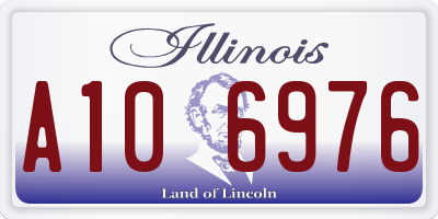 IL license plate A106976