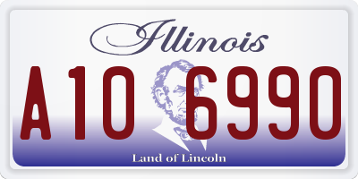 IL license plate A106990