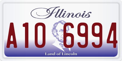 IL license plate A106994