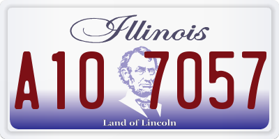 IL license plate A107057