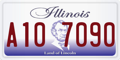 IL license plate A107090