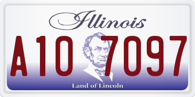 IL license plate A107097