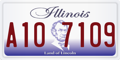 IL license plate A107109
