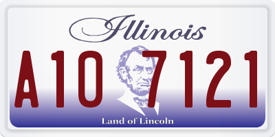 IL license plate A107121