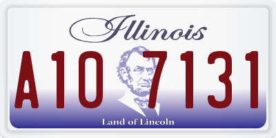 IL license plate A107131