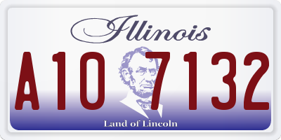 IL license plate A107132