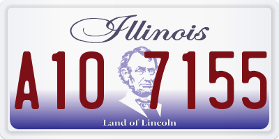IL license plate A107155