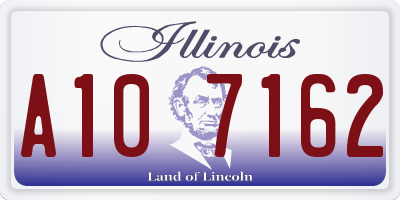 IL license plate A107162