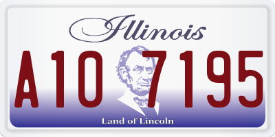 IL license plate A107195