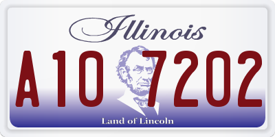 IL license plate A107202