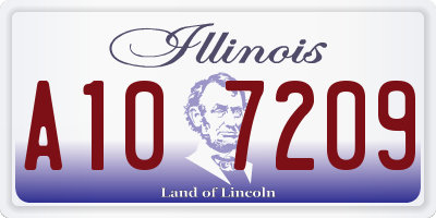 IL license plate A107209
