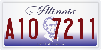 IL license plate A107211