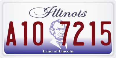 IL license plate A107215