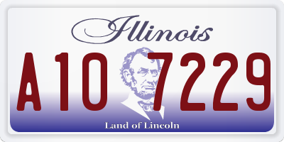 IL license plate A107229