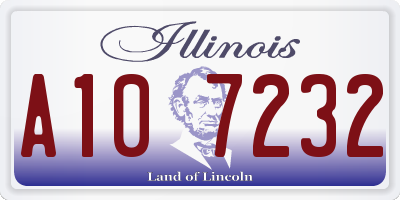 IL license plate A107232