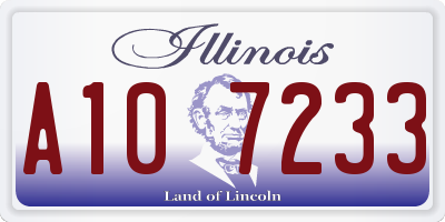 IL license plate A107233