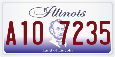 IL license plate A107235