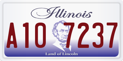 IL license plate A107237