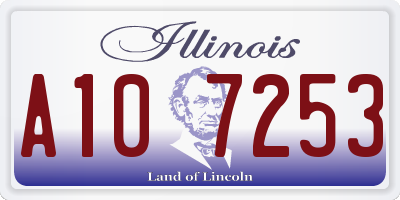 IL license plate A107253