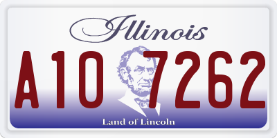 IL license plate A107262