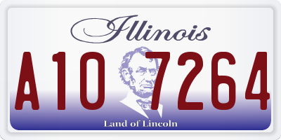 IL license plate A107264