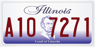 IL license plate A107271