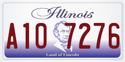 IL license plate A107276
